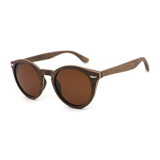 CORANA WALNUT BROWN Wooden Sunglasses Polarised Lens. Personalise them for R50.