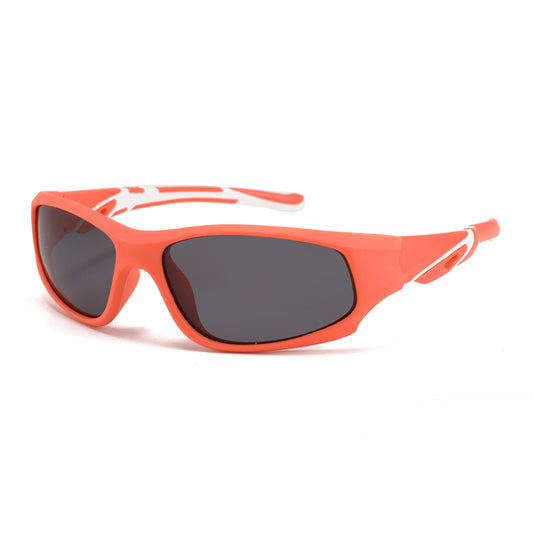 ECO-RACERS Blue & Red Children's Active Sports Sunglasses #Bamboo Kids
