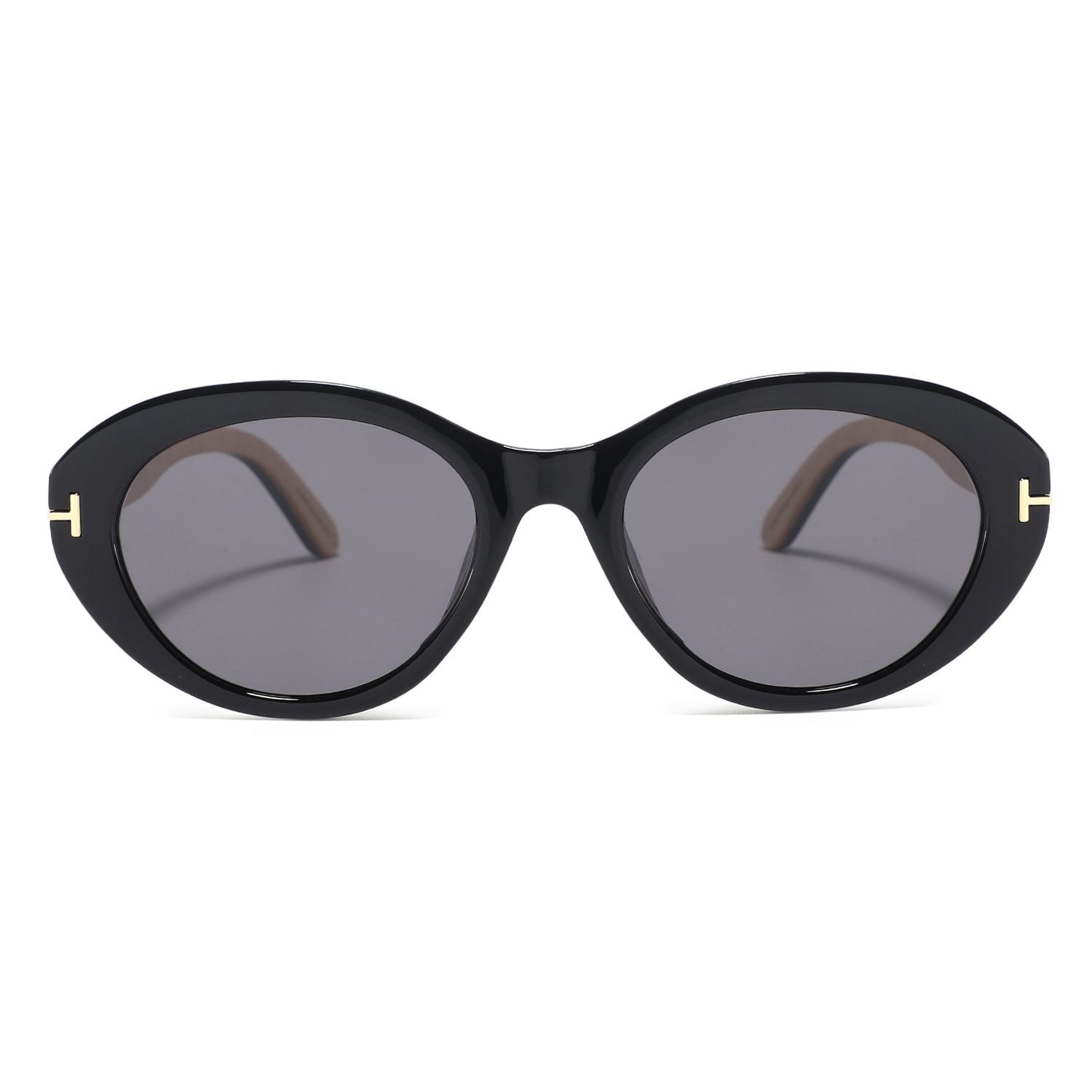 ELARA Midnight Black Polarised Ladies Sunglasses | Wooden Arms - Hashtag Bamboo