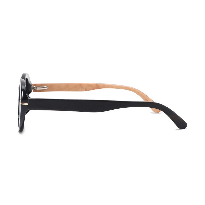 ELARA Midnight Black Polarised Ladies Sunglasses | Wooden Arms - Hashtag Bamboo
