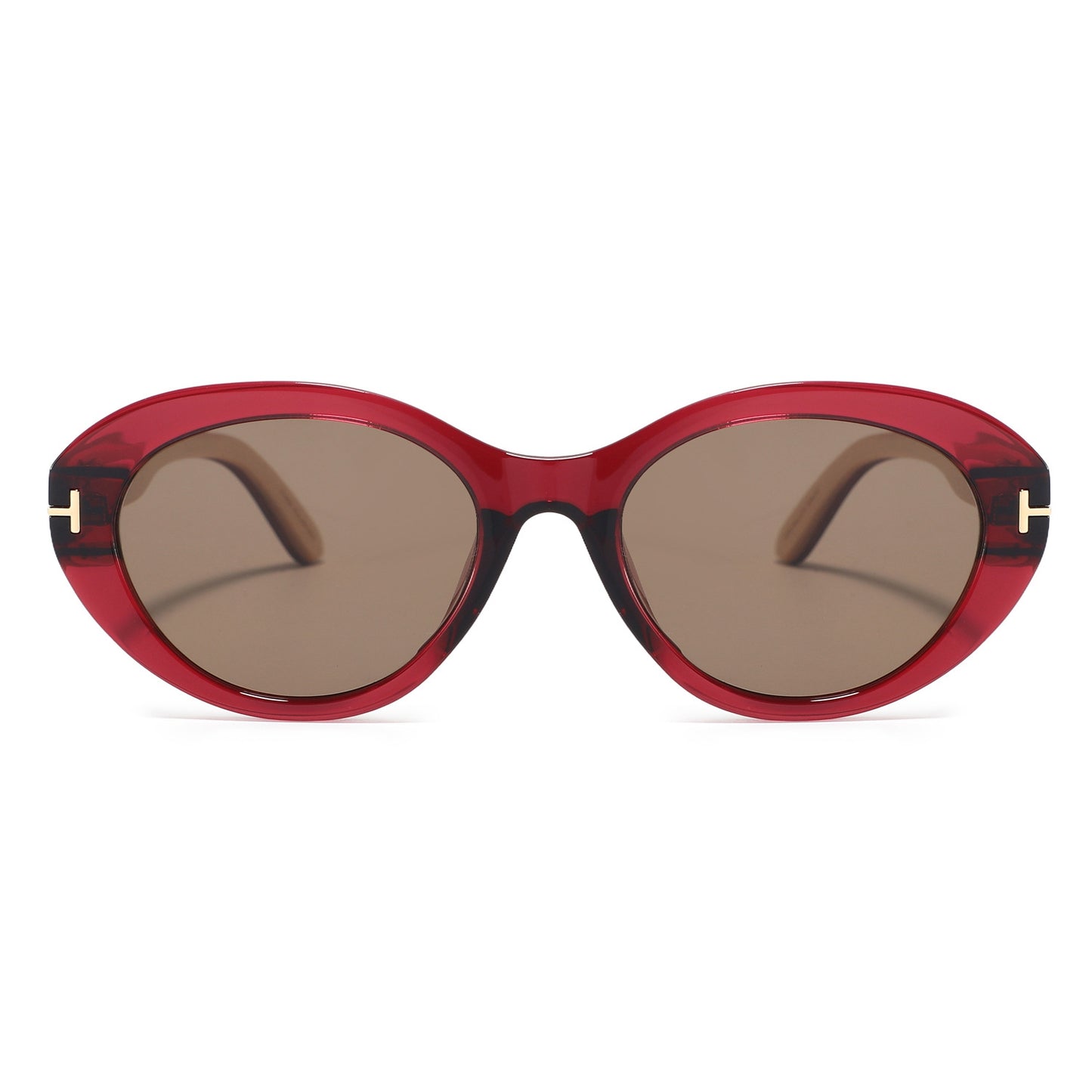 ELARA Deep Rose Polarised Ladies Sunglasses | Wooden Arms - Hashtag Bamboo