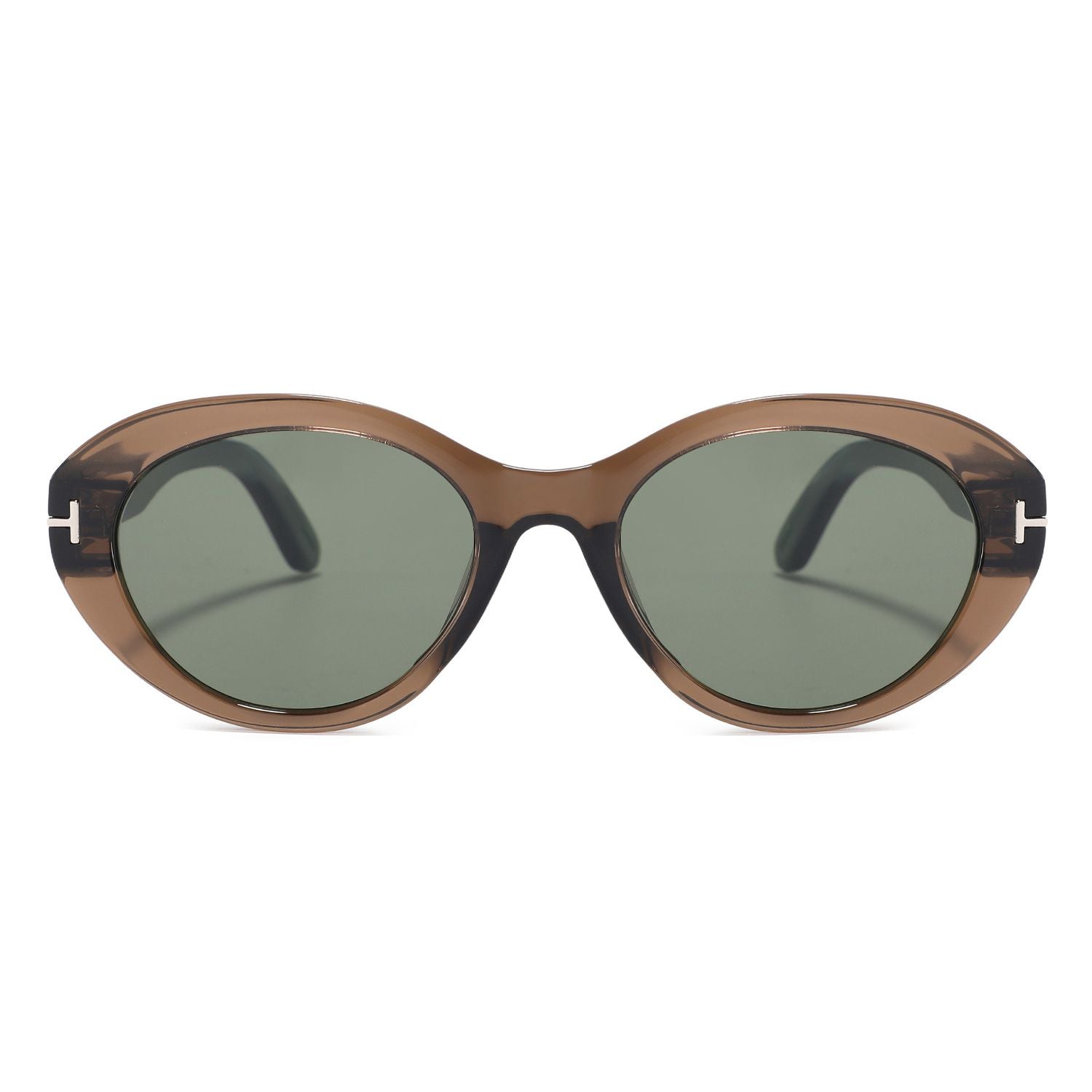 ELARA Amber Olive Polarised Ladies Sunglasses | Wooden Arms - Hashtag Bamboo