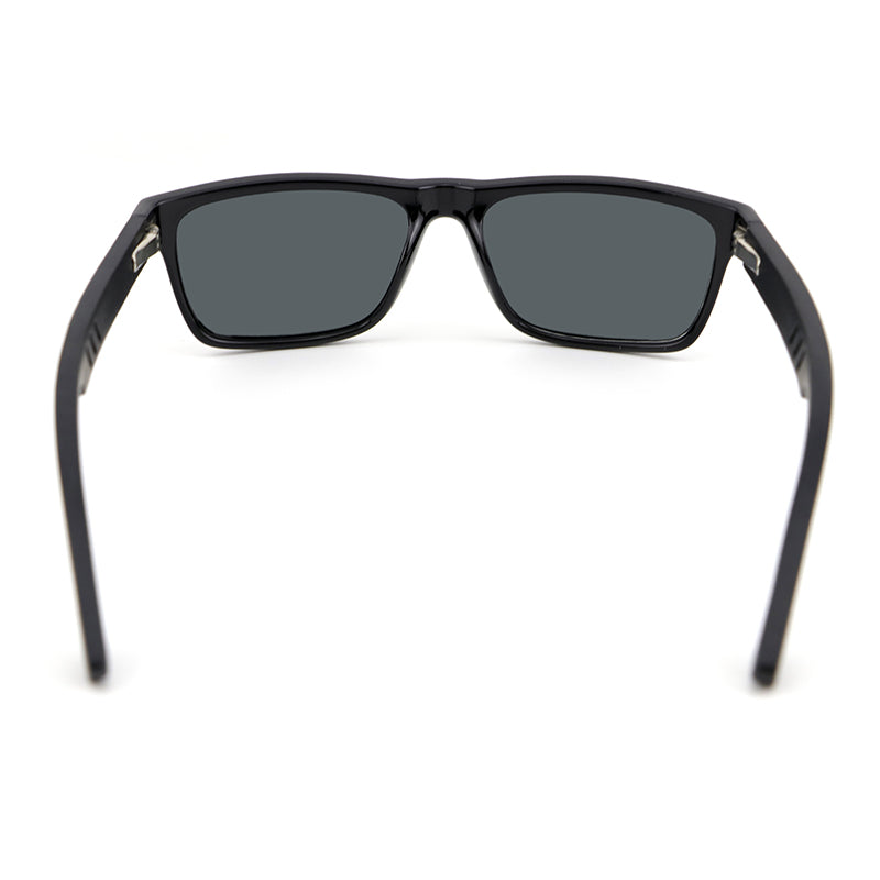 COLBY BLACK Sporty Sunglasses Polarised Lens Funky Wooden Arms
