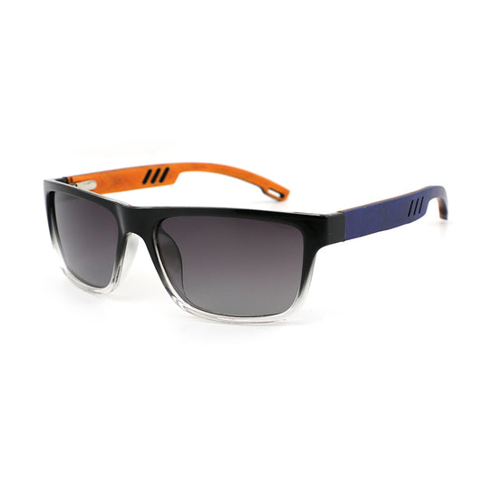 COLBY OMBRÉ Sporty Sunglasses Polarised Lens Funky Wooden Arms