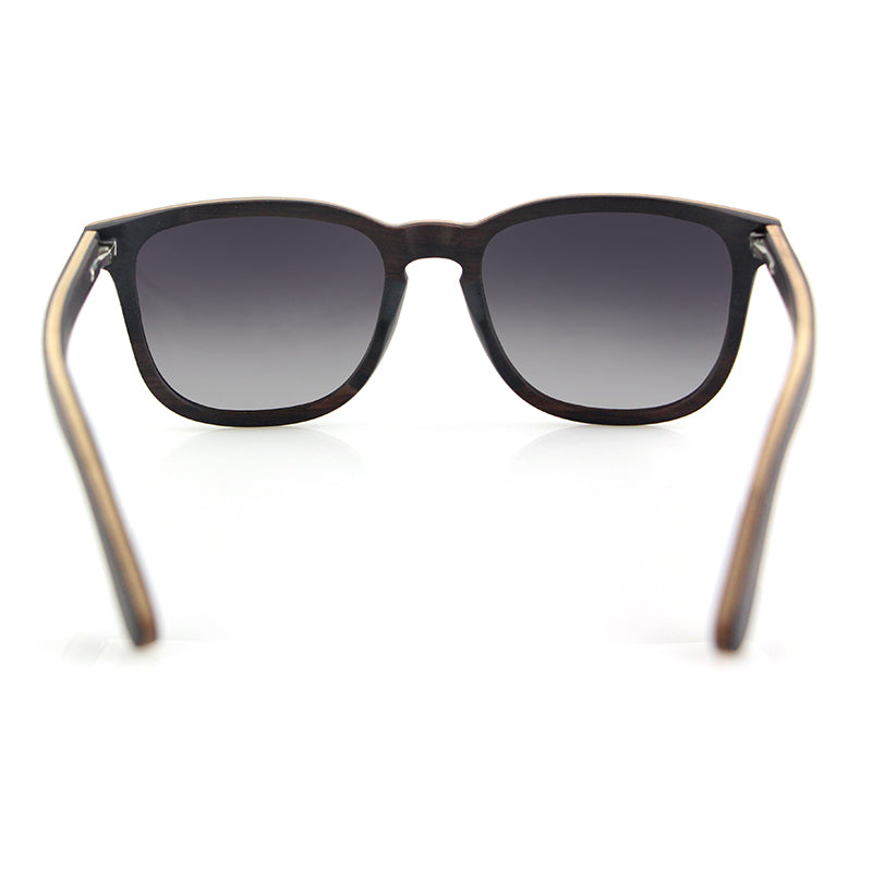 FLARE EBONY GREY G4 Wooden Sunglasses Polarised Lens