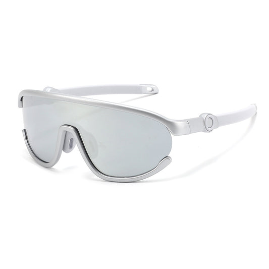 Children's Cycling Sports Sunglasses #Bamboo Kids - Grey Silver Mirror