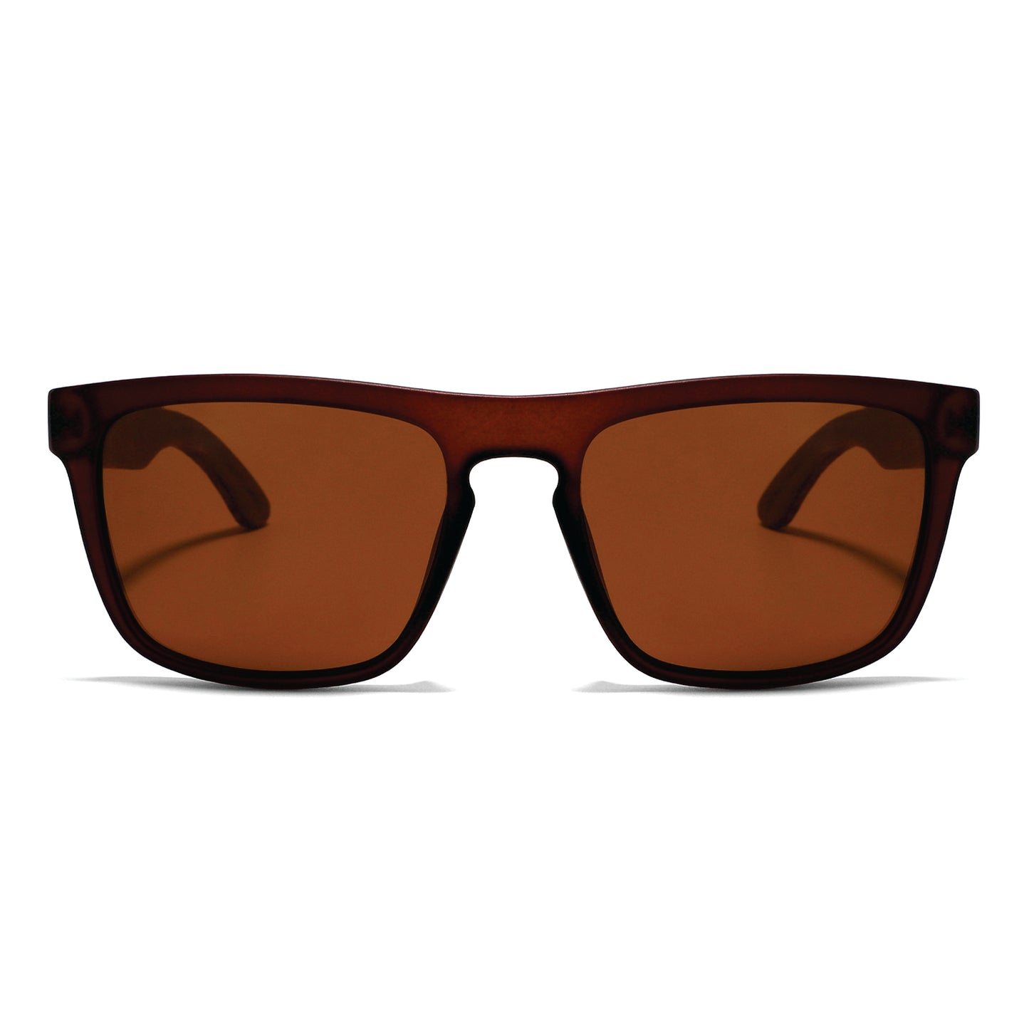 MANSHADY '85 BROWN Men's Sunglasses Polarised Lens Wooden Arms