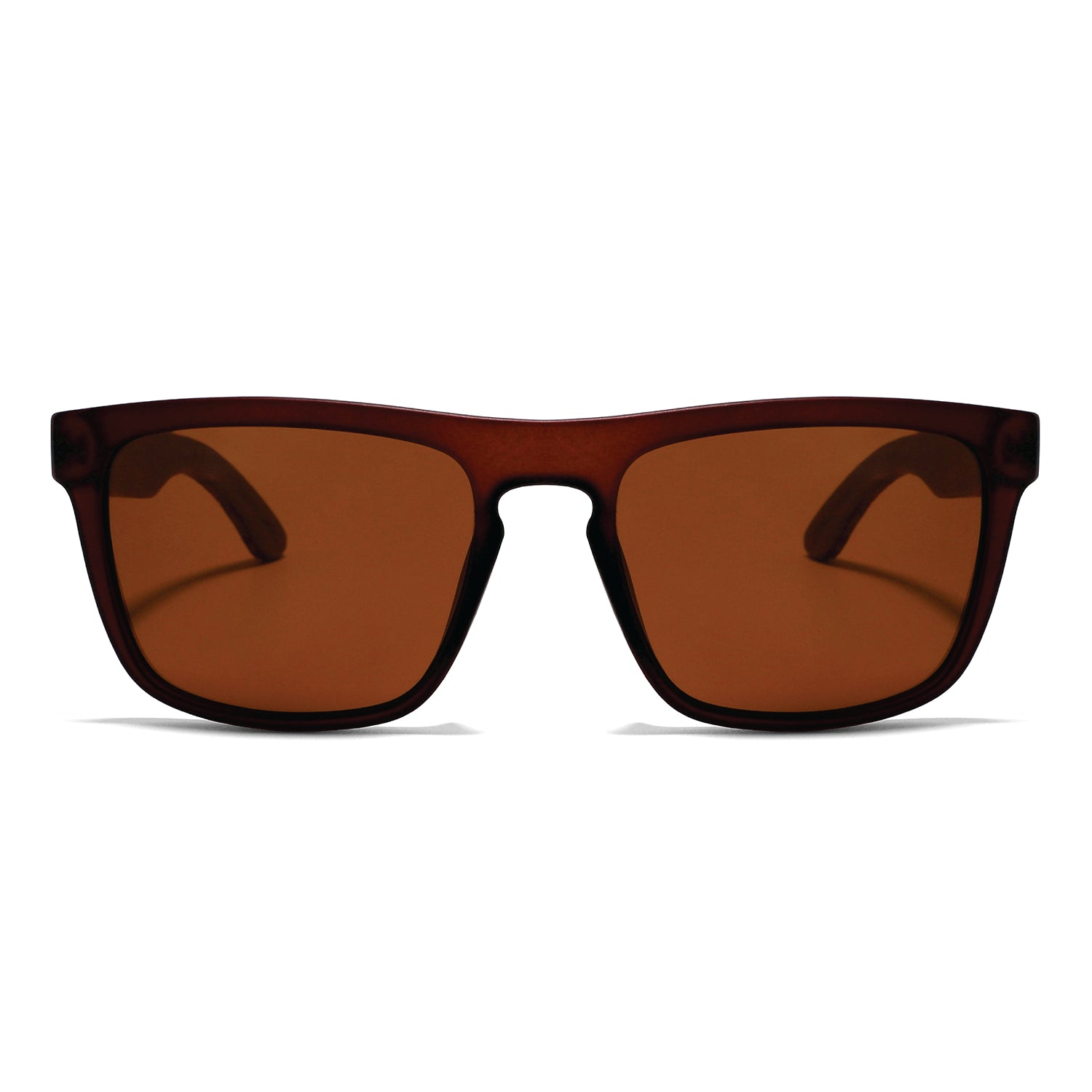MANSHADY '85 BROWN Men's Sunglasses Polarised Lens Wooden Arms