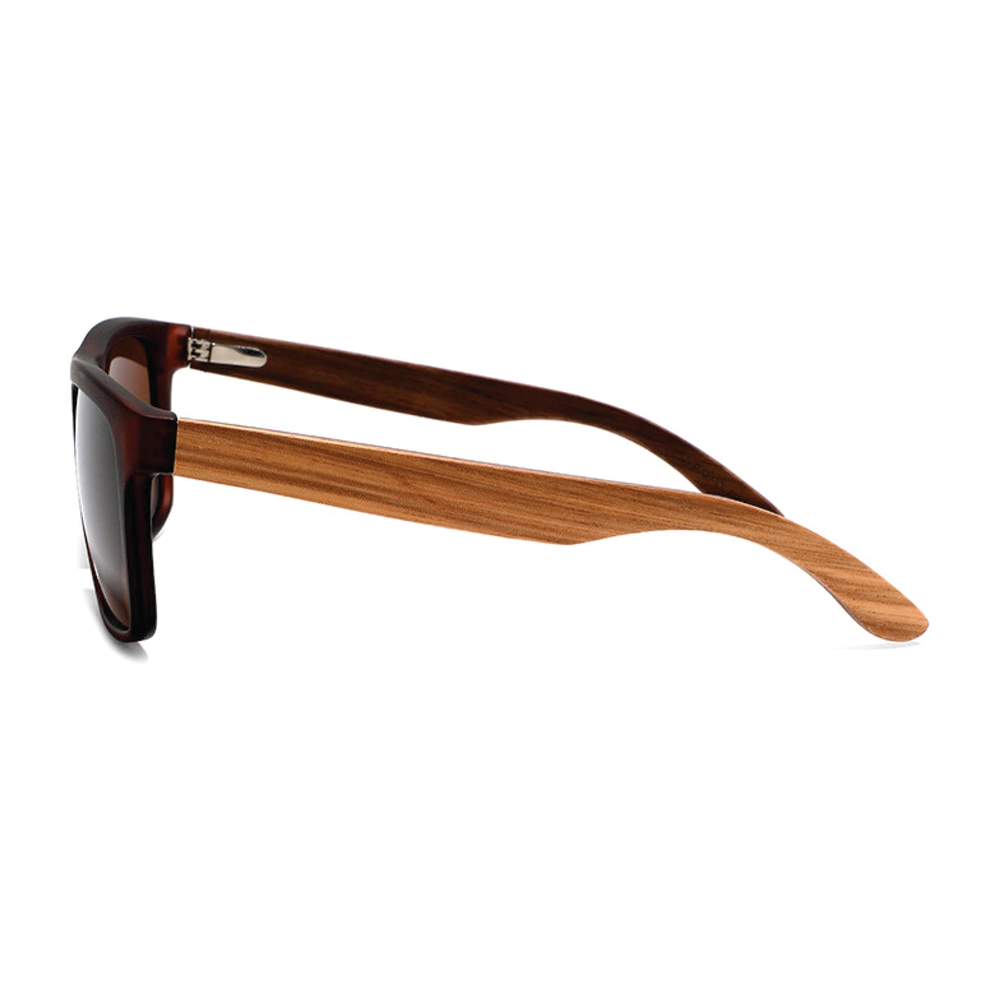 MANSHADY '85 BROWN Men's Sunglasses Polarised Lens Wooden Arms Dimensions
