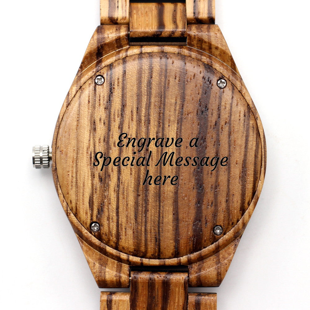 Manwood OASIS Men's Four-Tone Wooden Watch and Strap