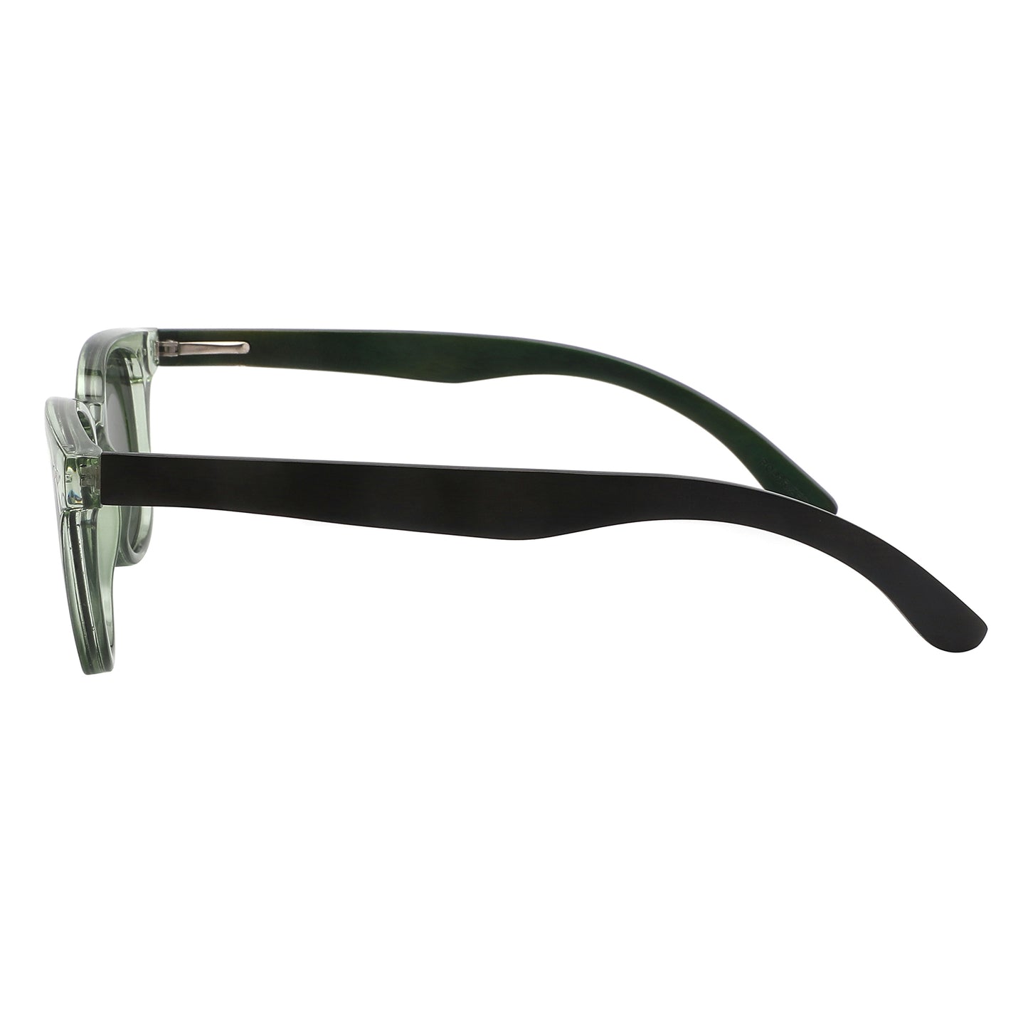MARISOL OLIVE GREEN| Round Polarised Sunglasses | Natural Wood Arms