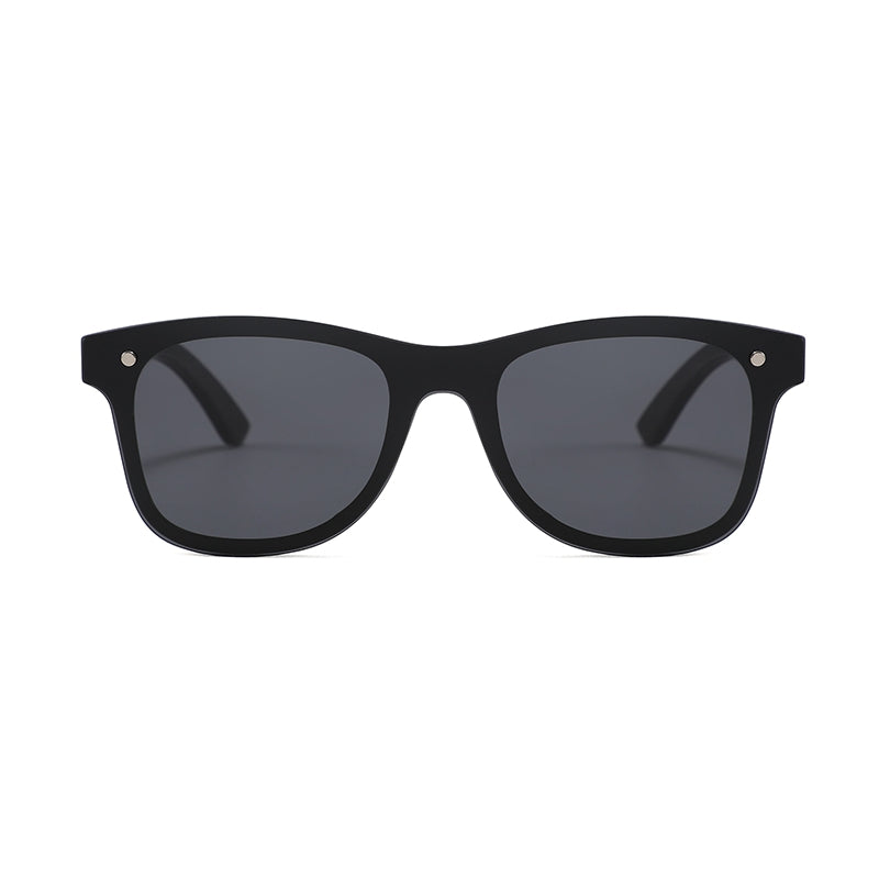 Matrix Black sunglasses front view.
