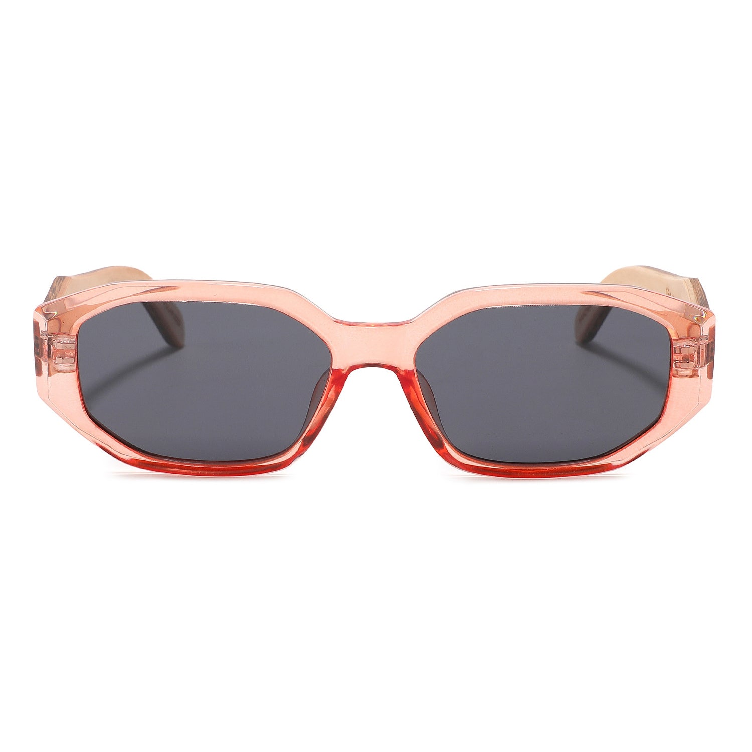 VITA CORAL Geometric | Polarised Ladies Sunglasses | Wooden Arms - Hashtag Bamboo