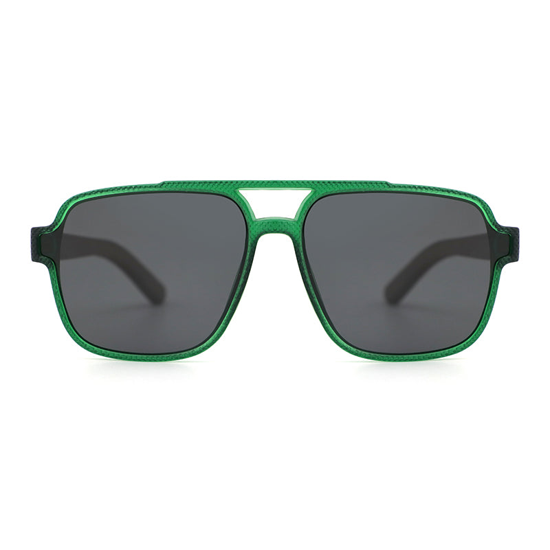 REMI GREEN Sunglasses Polarised Lens Wooden Arms