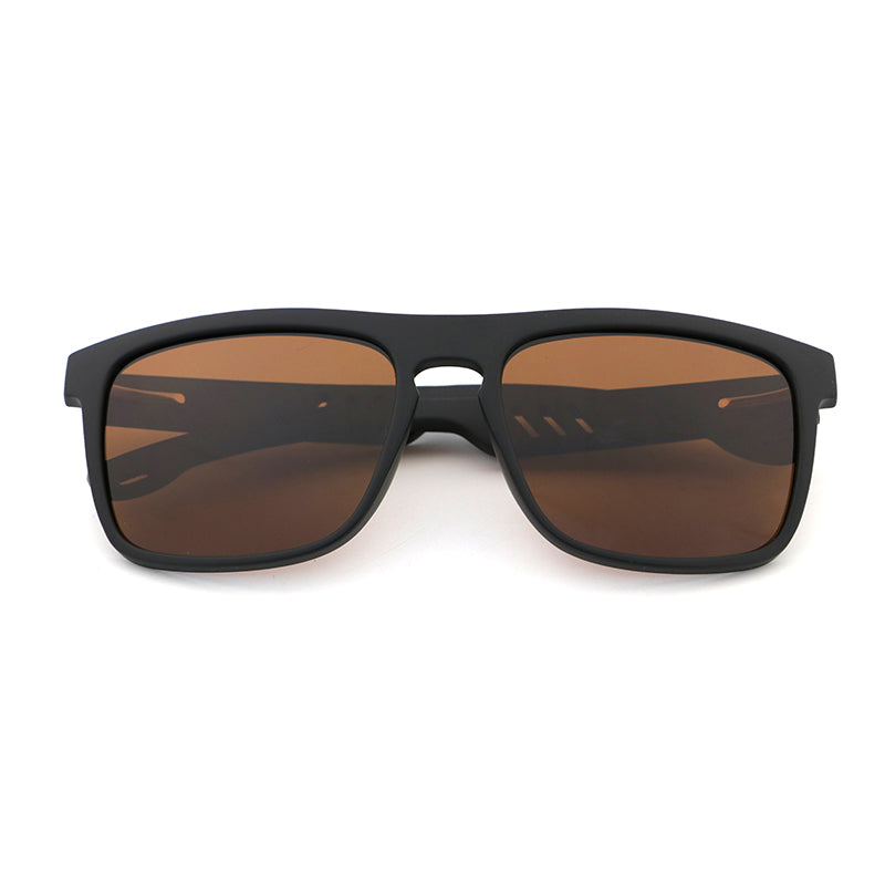 MANSHADY SCOTT BROWN Men's Sunglasses Polarised Lens Wooden Arms