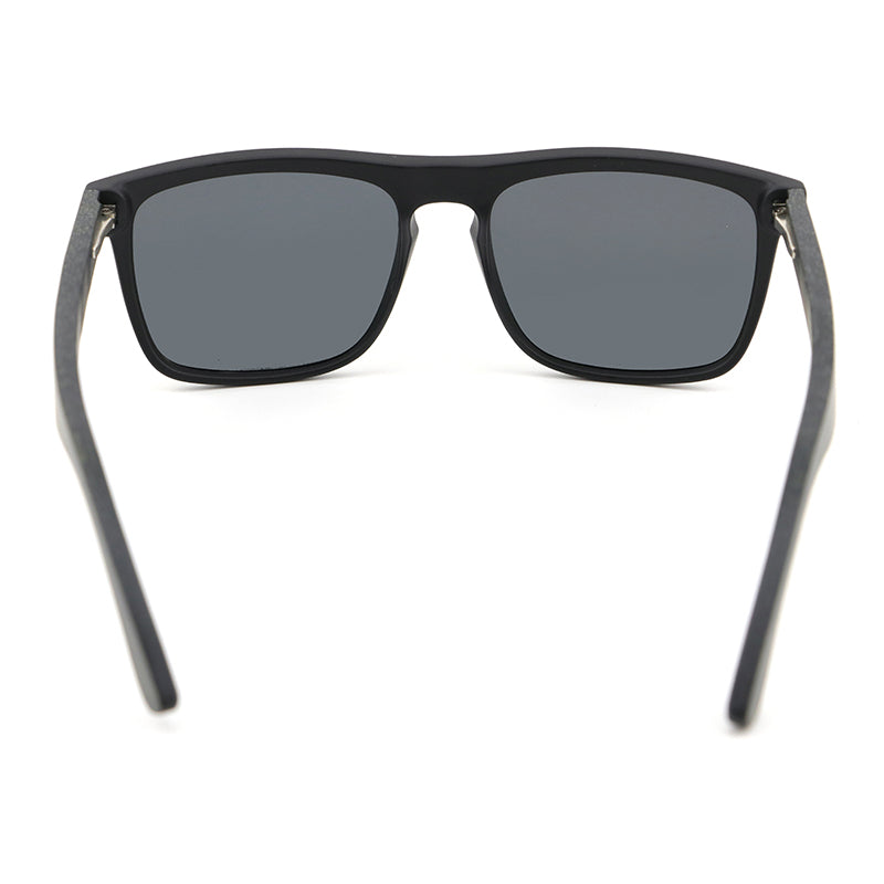 MANSHADY BLACK Men's Sunglasses Polarised Lens Wooden Arms