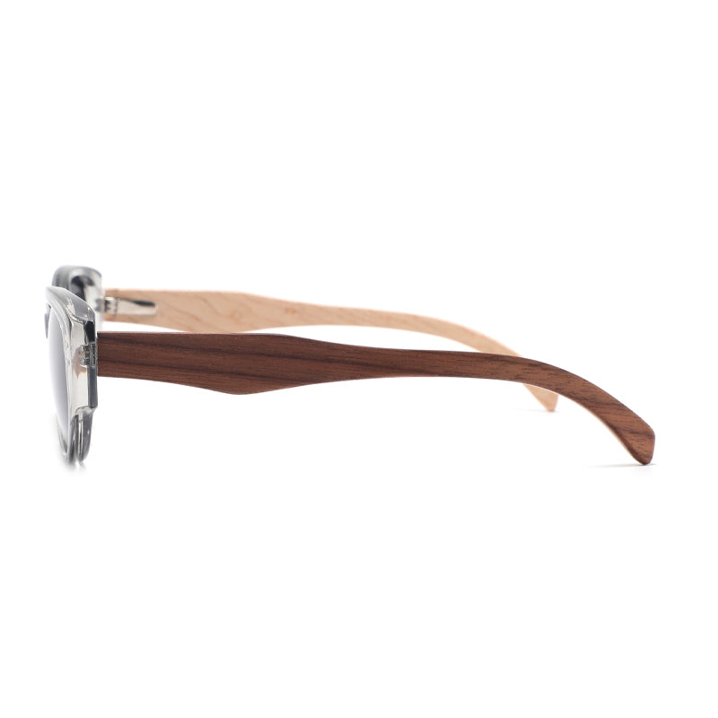 ZADIE GREY | Stylish Frame | Polarised Ladies Sunglasses | Wooden Arms