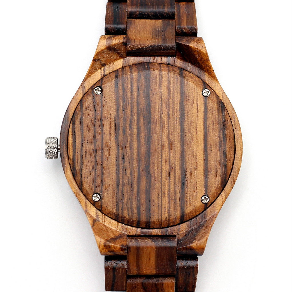 MANSTEEL BAXTER BROWN Watch Wood and Steel. Unique gifts for men in South Africa. Add engraving on the back for R100. We courier nationwide.