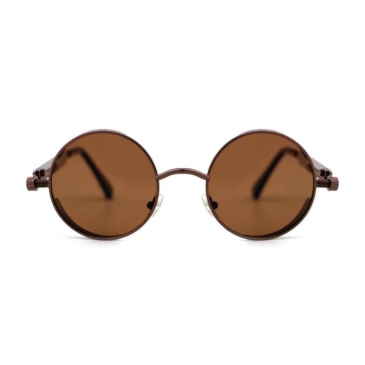Steampunk HIPSTER BRONZE Round Glasses Polarised Sunglasses