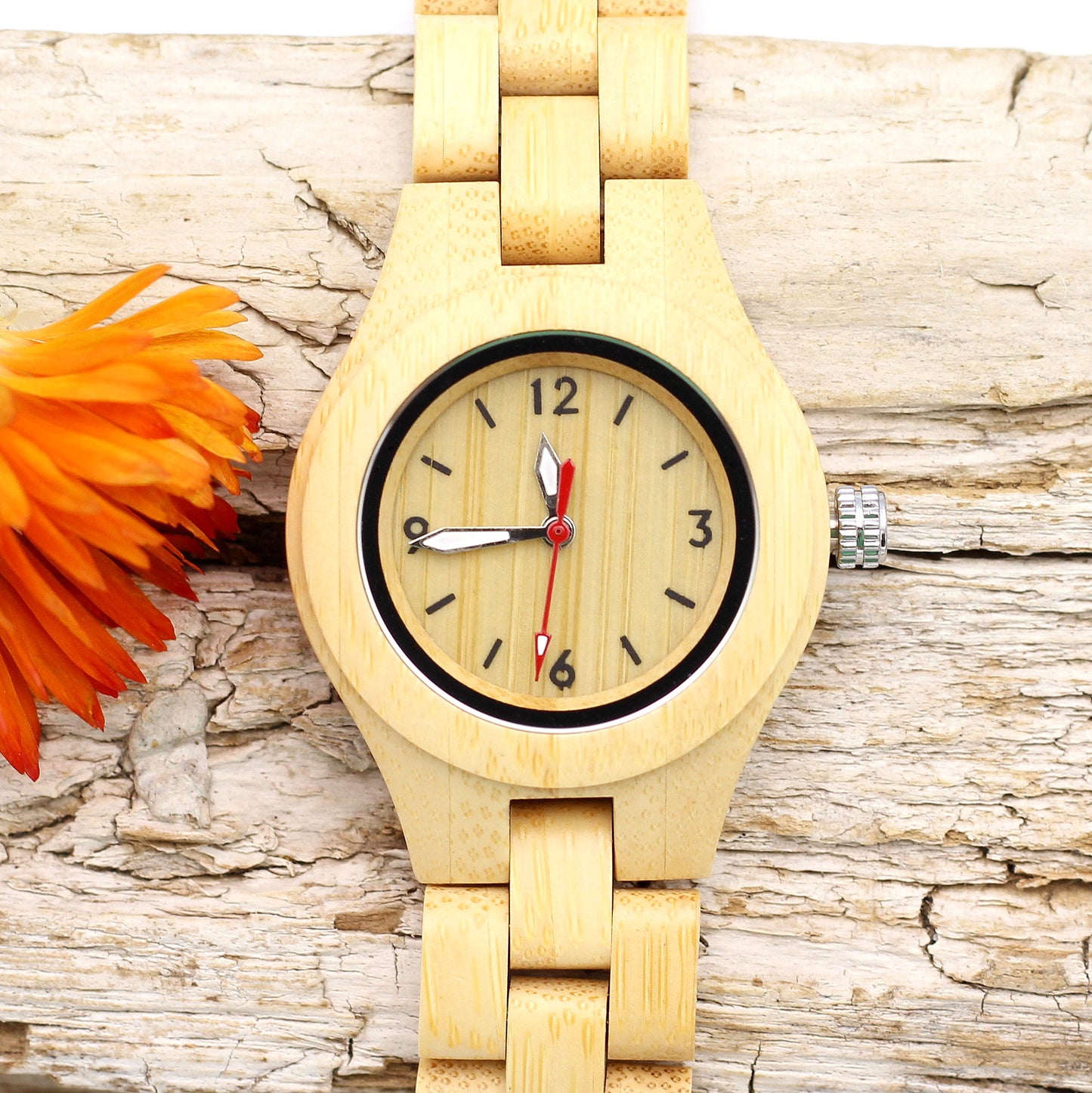 ECO JULE BAMBOO - FEMWOOD Ladies Wooden Watch with Wood Strap - Hashtag Bamboo