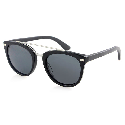 SILKS BLACK Ladies Acetate Frame Sunglasses Polarised Lens