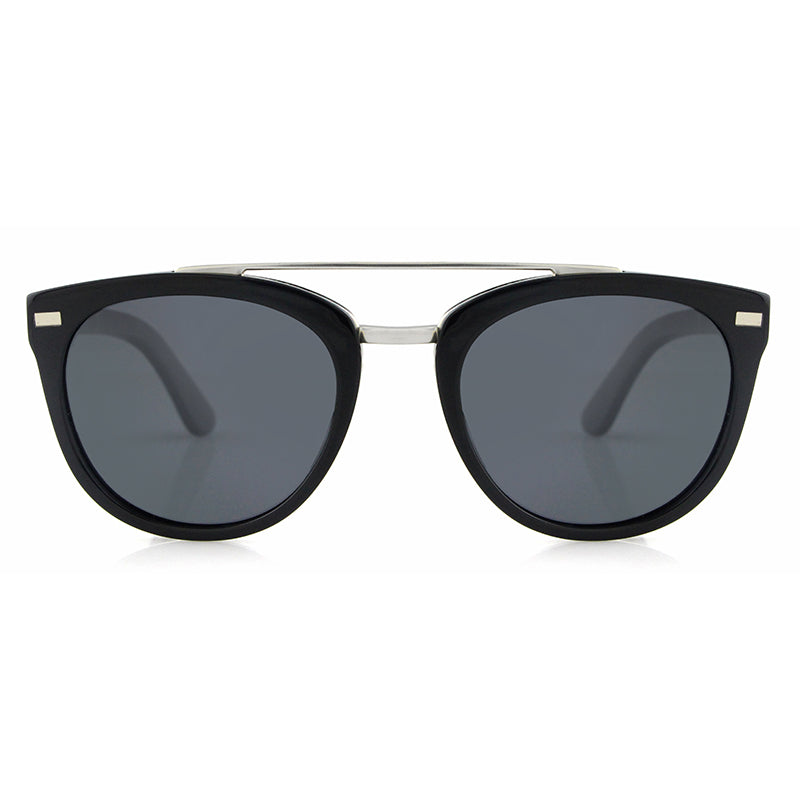 SILKS BLACK Ladies Acetate Frame Sunglasses Polarised Lens