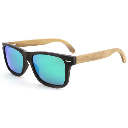 JACKMAN GREEN Men's Wooden Sunglasses Polarised Lens