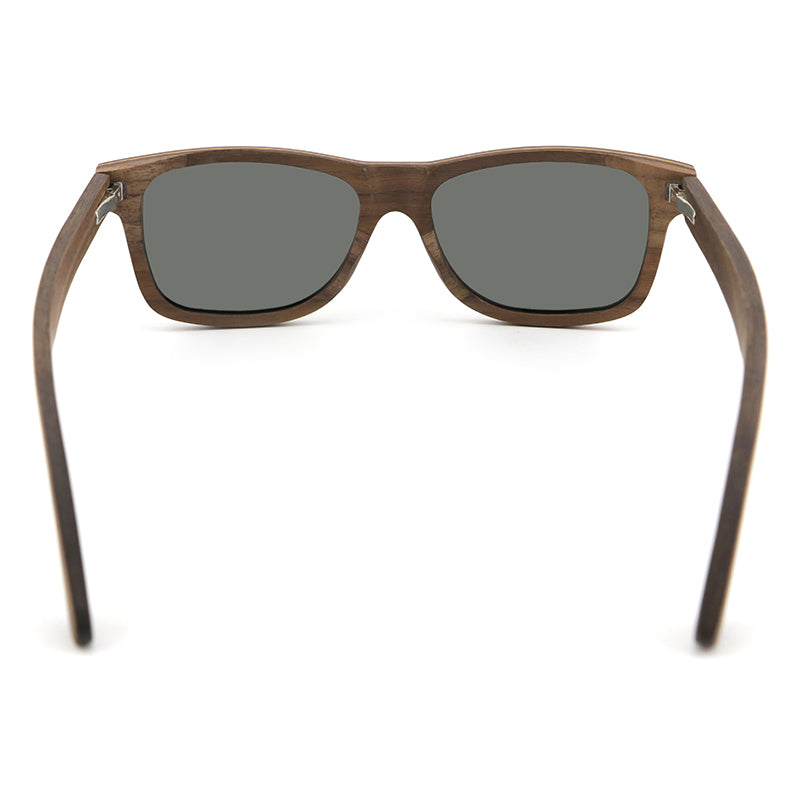 JACKMAN SILVER Men's Wooden Sunglasses Polarised Lens