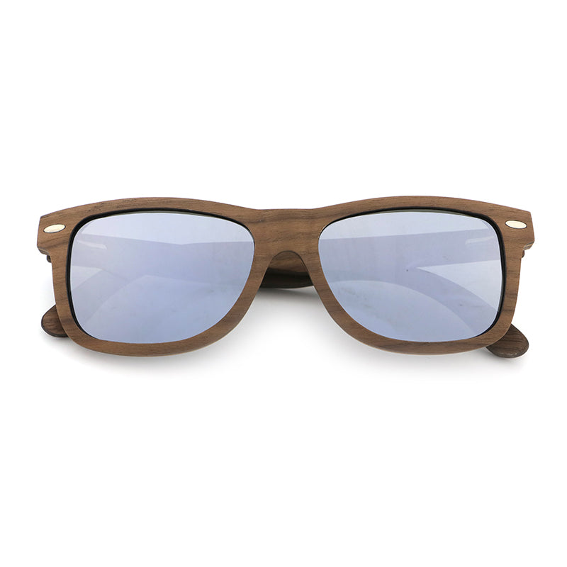 JACKMAN SILVER Men's Wooden Sunglasses Polarised Lens