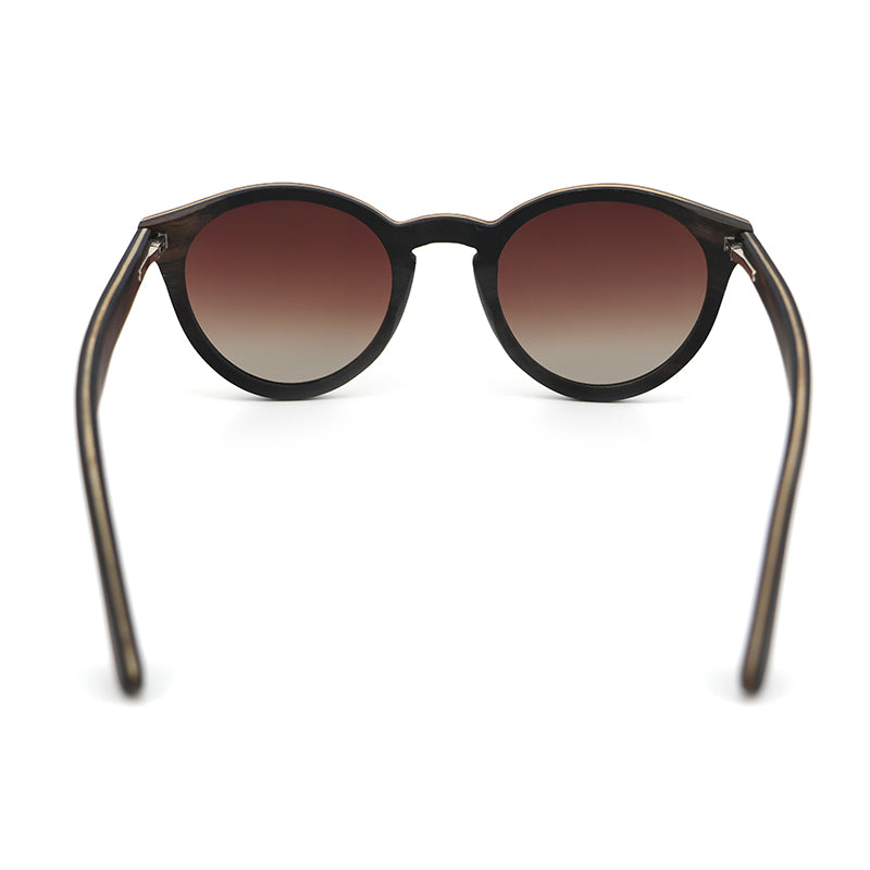 CORA EBONY BROWN G5 Wooden Sunglasses Polarised Lens