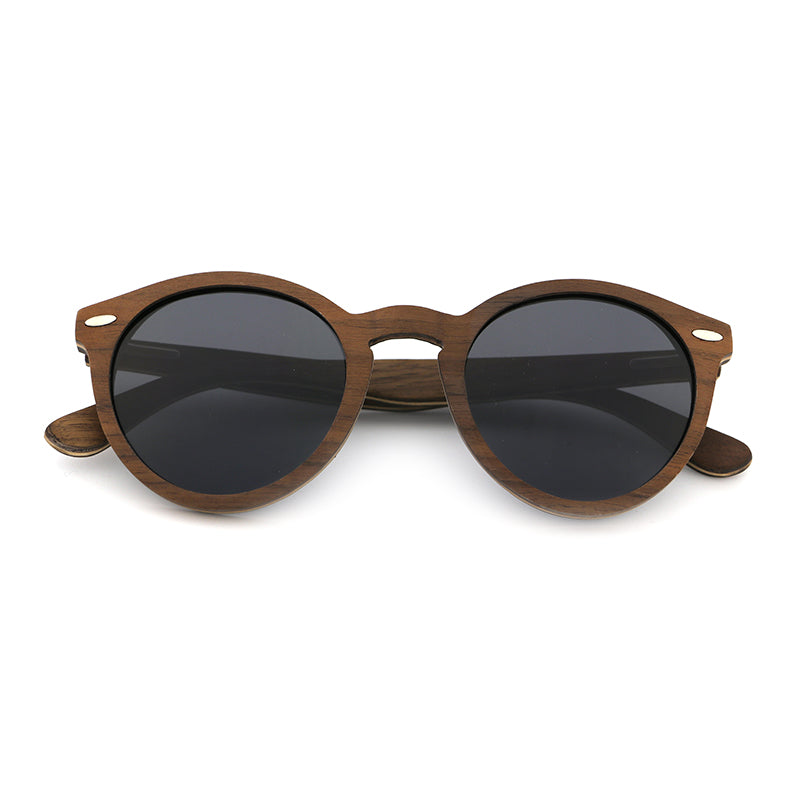 CORANA WALNUT Grey Wooden Sunglasses Polarised Lens. Personalise them for R50.