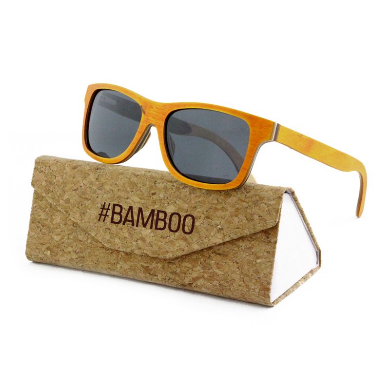LAMBO Men's Limited Edition Orange Maple Wood Sunglasses