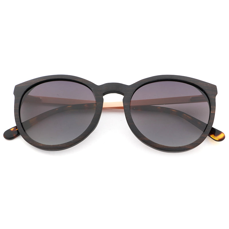 REBECCA EBONY G4 Ladies Wooden Sunglasses Polarised Lens