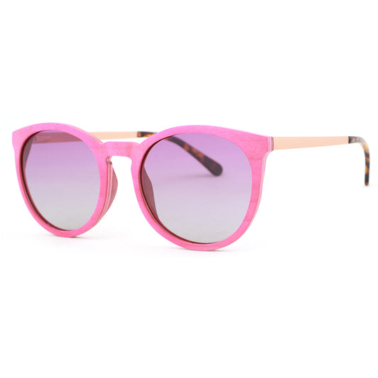 REBECCA PINK Wooden Ladies Sunglasses Polarised Lens