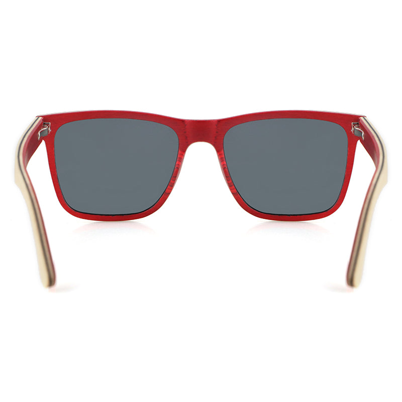 VASCO MAPLE Men's Solid Wood Sunglasses Polarised Lens - Hashtag Bamboo