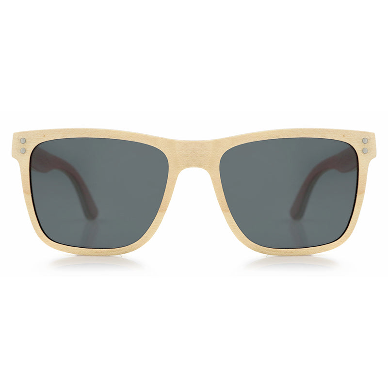 VASCO MAPLE Men's Solid Wood Sunglasses Polarised Lens - Hashtag Bamboo