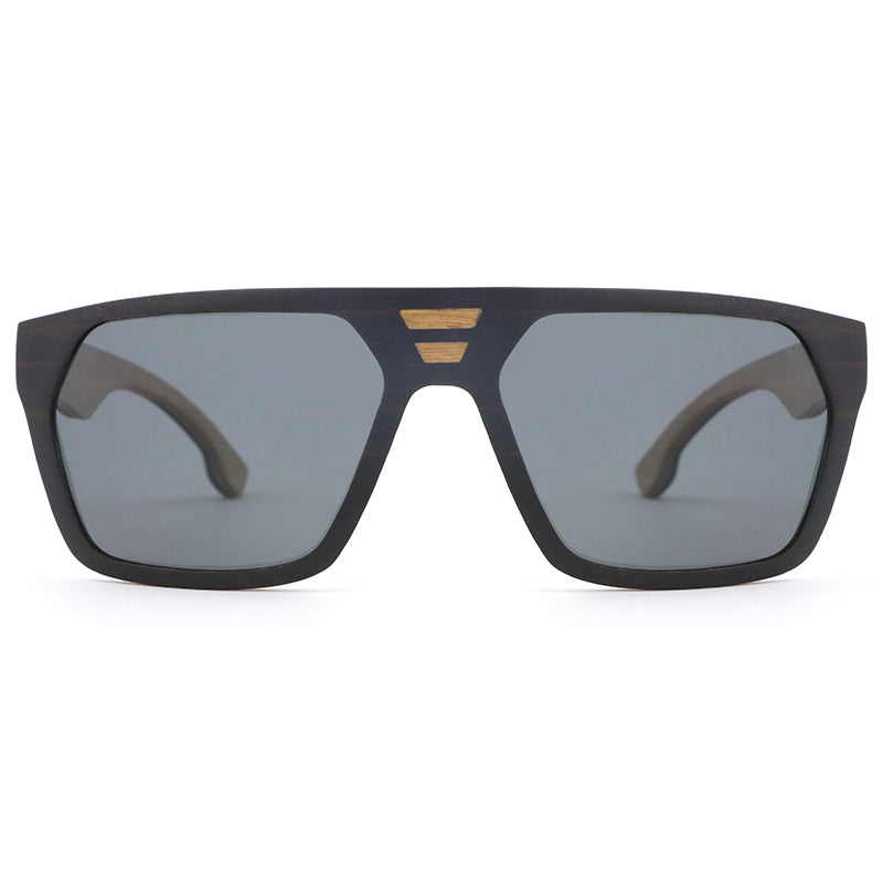 CUBANO EBONY Men's Wooden Sunglasses with Polarised Lens