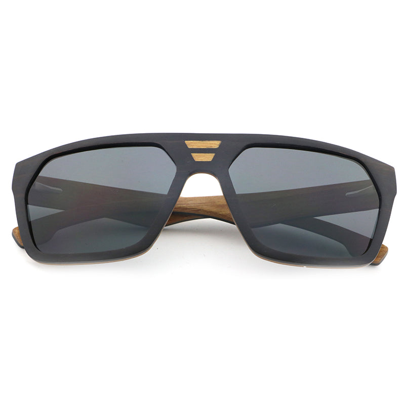 CUBANO EBONY Men's Wooden Sunglasses with Polarised Lens