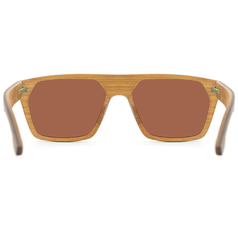 CUBANO BLUE Men's Wooden Sunglasses with Polarised Lens