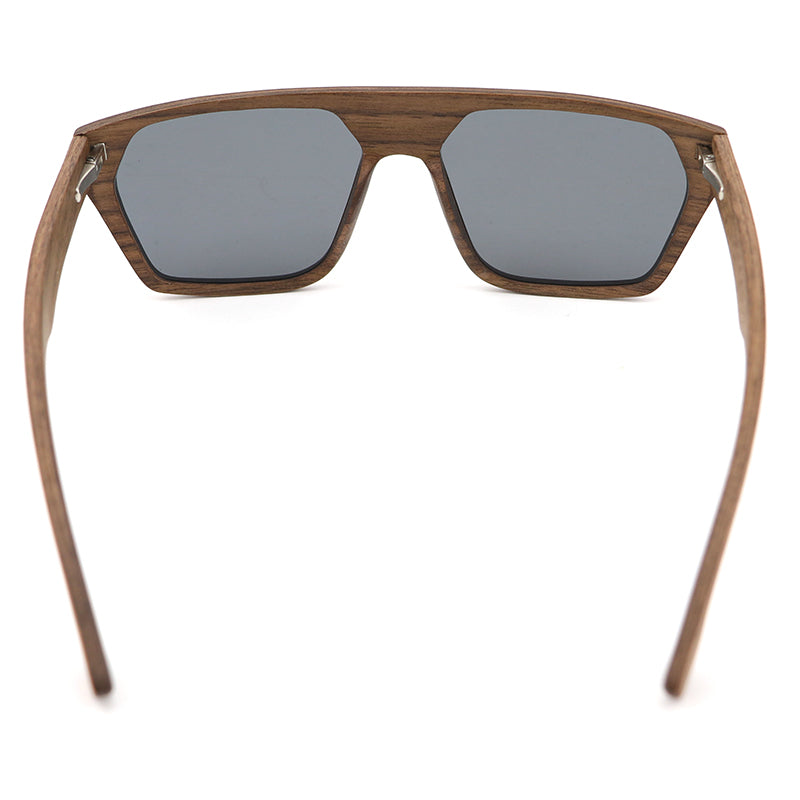 CUBANO WALNUT Men's Wooden Sunglasses with Polarised Lens