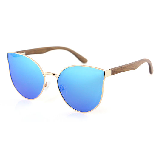 VOGUE BLUE Ladies Metal Frame Sunglasses Polarised Lens