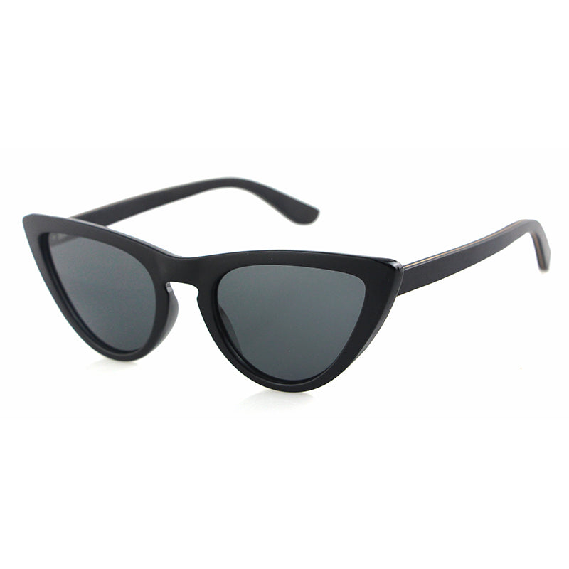 AUDREY BLACK Sunglasses Ladies Cat-Eye Polarised Lens - Hashtag Bamboo
