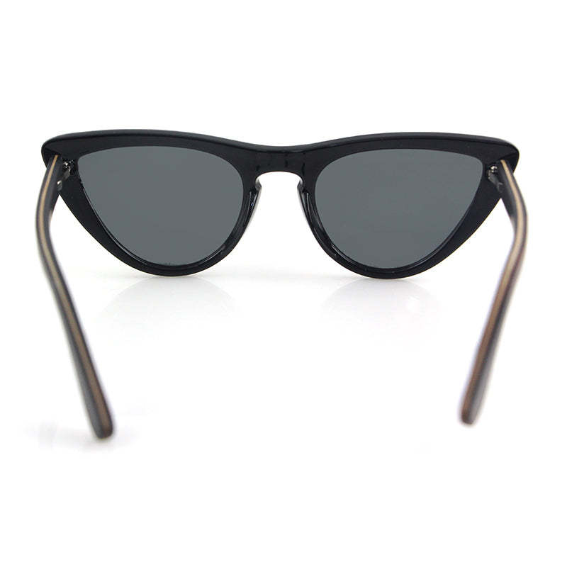 AUDREY BLACK Sunglasses Ladies Cat-Eye Polarised Lens - Hashtag Bamboo