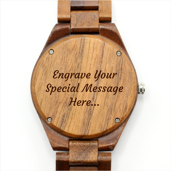 MANWOOD FENN Men's Walnut Wooden Watch with Wood Strap - Hashtag Bamboo