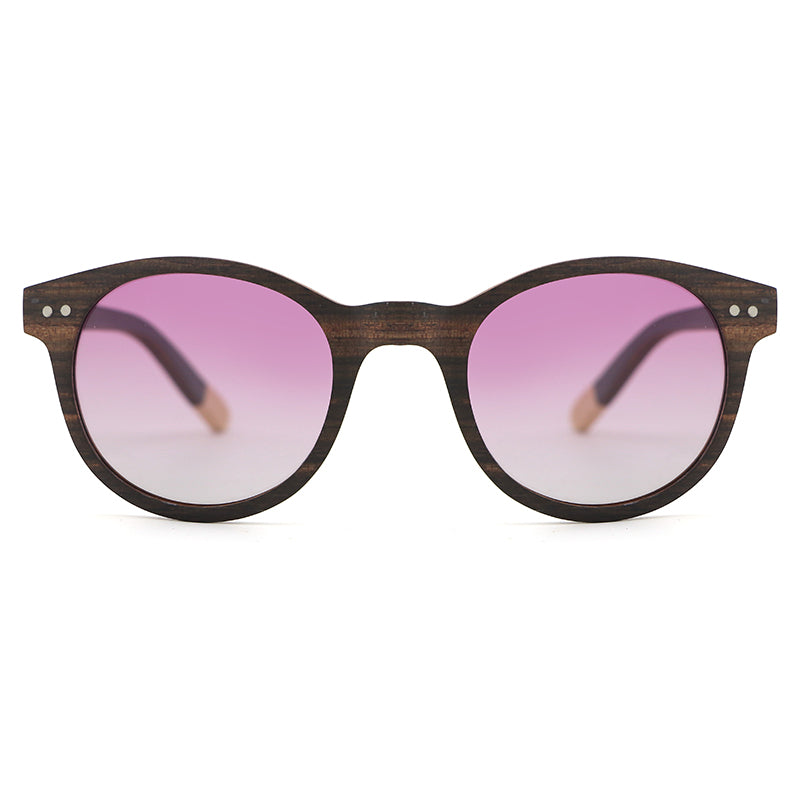 FLIRT EBONY PURPLE Ladies Wooden Sunglasses Polarised Lens
