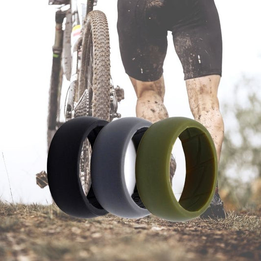 Men's Silicone Ring CAMO Combo Pack of 3