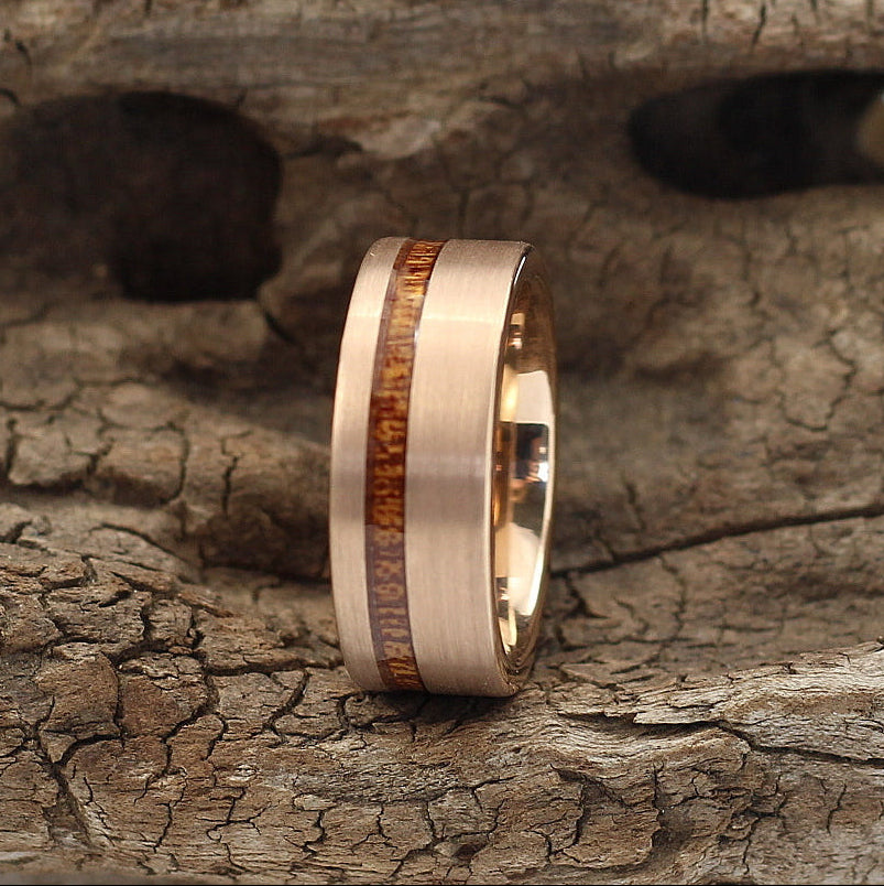 Mens wedding rings wood inlay 60 photos - Astyledwedding.com