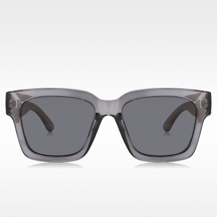 HARPER SMOKY GREY Ladies Sunglasses Polarised Lens Wooden Arms