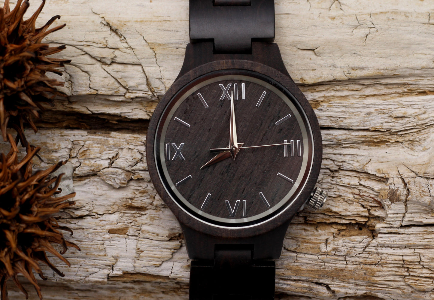 Eco Morticia - Ladies ebony watch. Wooden watches are the perfect gift for that special lady. Available from Hashtag Bamboo.