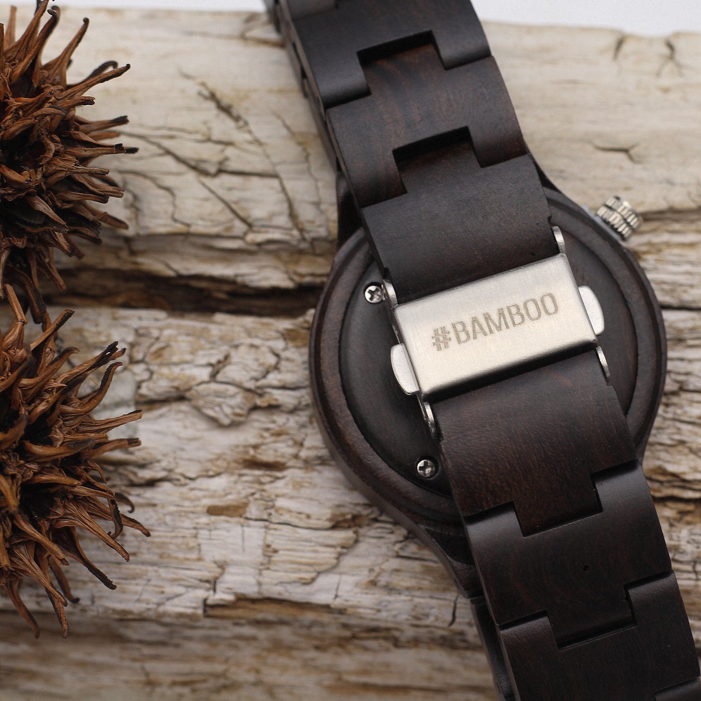 Eco Morticia - Ladies ebony watch. Wooden watches are the perfect gift for that special lady. Available from Hashtag Bamboo.